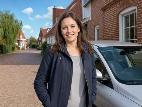 Verkäufer aus Schüttorf mit dem verkauften Fahrzeug