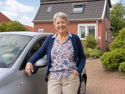 Verkäufer aus Engden mit dem verkauften Fahrzeug
